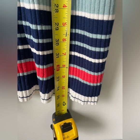 Lulu’s, women’s large, ribbed striped high neck sleeveless mini dress - Picture 5 of 6